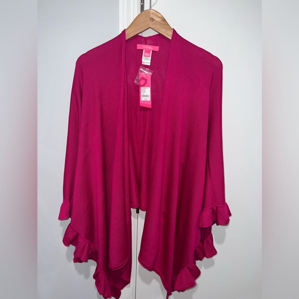 BRAND NEW!!  Lilly Pulitzer Shawl Cotton in Açaí Berry - One Size